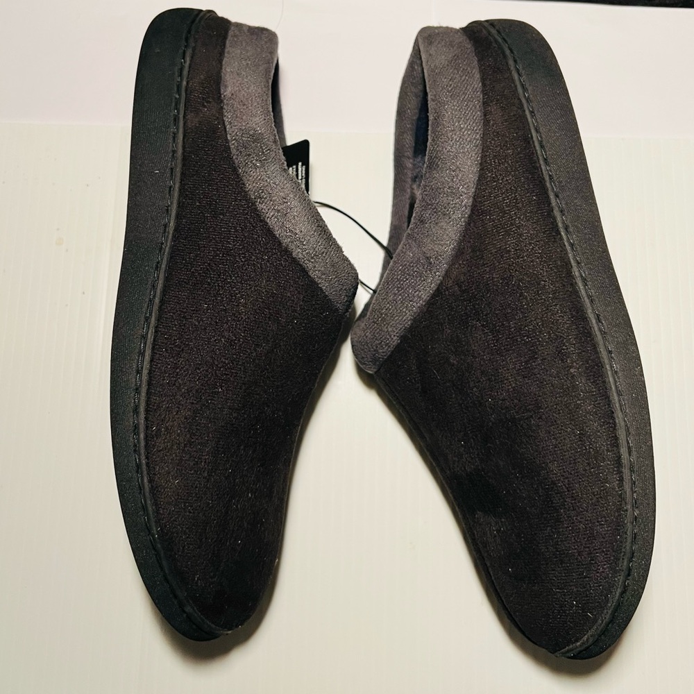 Slippers Men Memory Foam Hanes XL 11-12 Indoor Outdoor Microsuede NWT - Picture 6 of 6